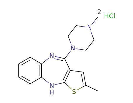 2-methyl-4-(4-methyl-piperazin-1-yl)-10H-thieno[2,3-b][1,5]benzodiazepine dihydrochloride