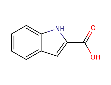 Molecular Structure of 1477-50-5 (Indole-2-carboxylic acid)