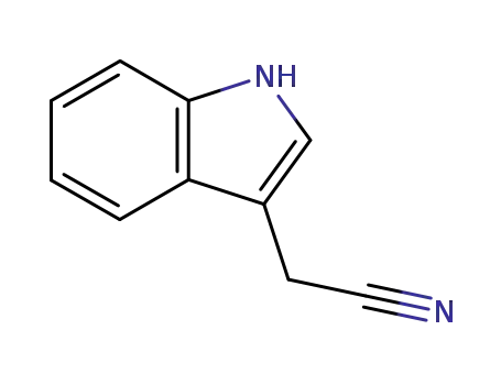 Molecular Structure of 771-51-7 (3-Indoleacetonitrile)