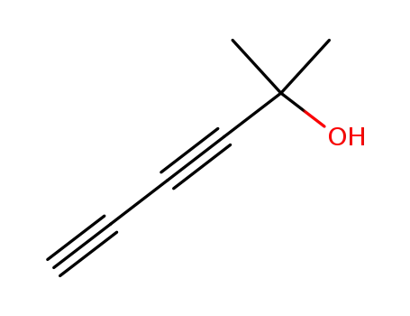 Molecular Structure of 763-12-2 (3,5-Hexadiyn-2-ol, 2-methyl-)