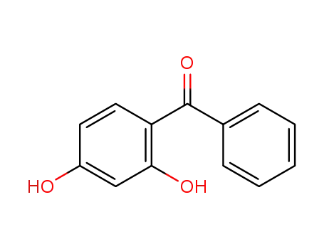 Molecular Structure of 131-56-6 (2,4-Dihydroxybenzophenone)