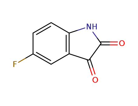 Molecular Structure of 443-69-6 (5-Fluoroisatin)
