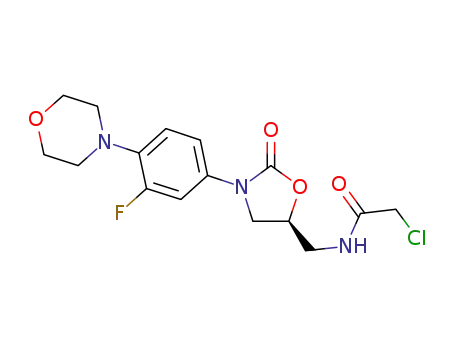 2-chloro-(S)-N-[[3-[3-fluoro-4-(morpholin-4-yl)phenyl]-2-oxooxazolidin-5-yl]methyl]acetamide