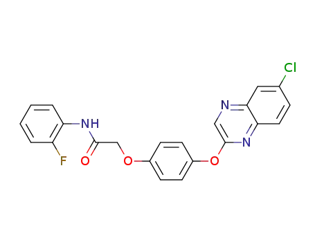 2-[4-[(6-chloro-2-quinoxalinyl)oxy]phenoxy]-N-(2-fluorophenyl)acetamide