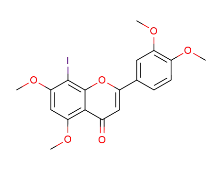 8-iodo-3′,4′,5,7-tetramethoxyflavone