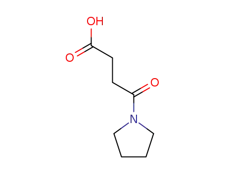 Molecular Structure of 69338-35-8 (4-OXO-4-PYRROLIDIN-1-YL-BUTYRIC ACID)