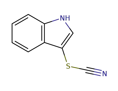 Molecular Structure of 23706-25-4 (1H-Indole-3-ylthio cyanide)