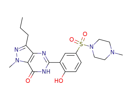 5-[2-hydroxy-5-(4-methylpiperazine-1-ylsulphonyl)phenyl]-1-methyl-3-n-propyl-1,6-dihydro-7H-pyrazolo[4,3-d]pyrimidin-7-one