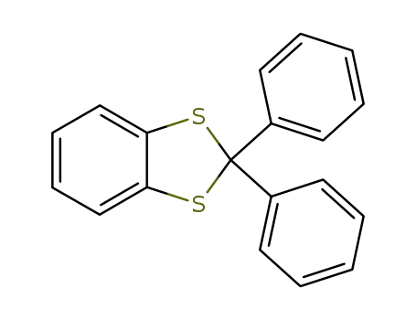 Molecular Structure of 61666-80-6 (1,3-Benzodithiole, 2,2-diphenyl-)