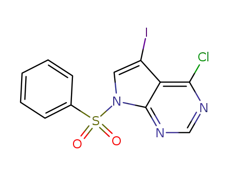 7-Benzenesulfonyl-4-chloro-5-iodo-7H-pyrrolo[2,3-d]pyrimidine