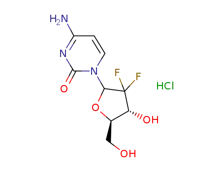 α/β-1-(2-oxo-4-amino-1H-pyrimidin-1-yl)-2-desoxy-2,2'-difluororibose hydrochloride