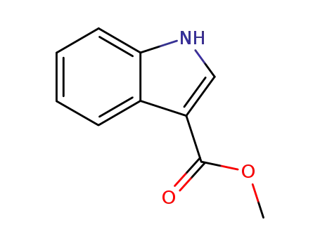 Molecular Structure of 942-24-5 (Methyl indole-3-carboxylate)