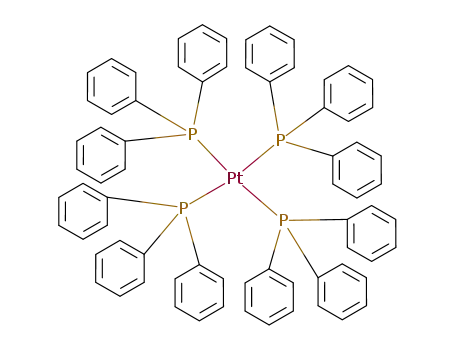 Molecular Structure of 14221-02-4 (Tetrakis(triphenylphosphine)platinum)