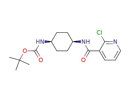 syn-{4-[(2-chloro-pyridine-3-carbonyl)-amino]-cyclohexyl}-carbamic acid tert-butyl ester