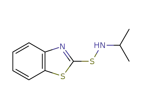 Molecular Structure of 10220-34-5 (N-isopropylbenzothiazol-2-sulphenamide)