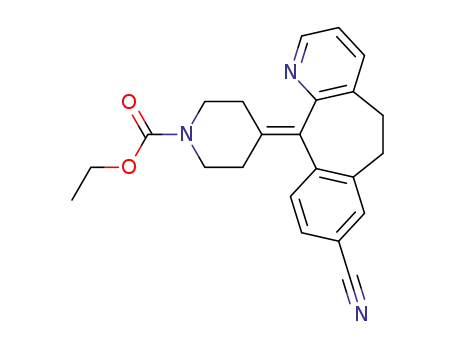 8-cyano-11-(1-ethoxycarbonyl-4-piperidylidene)-6,11-dihydro-5H-benzo[5,6]cyclohepta[1,2-b]pyridine
