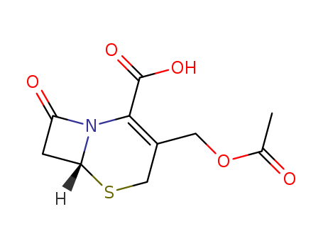 5-Thia-1-azabicyclo[4.2.0]oct-2-ene-2-carboxylicacid, 3-[(acetyloxy)methyl]-8-oxo-, (6R)-