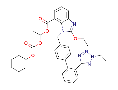 (1RS)-1-[[(cyclohexyloxy)carbonyl]oxy]ethyl 2-ethoxy-1-[[2'-(2-ethyl-2H-tetrazol-5-yl)biphenyl-4-yl]methyl]-1H-benzimidazole-7-carboxylate