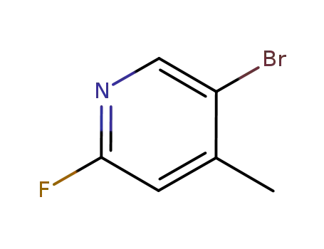 Molecular Structure of 864830-16-0 (5-Bromo-2-fluoro-4-methyl-pyridine)