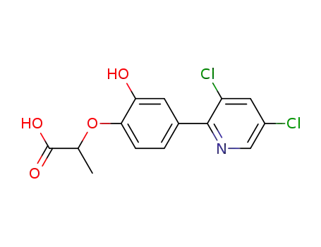 α-[4-(3,5-dichloropyridyl-2-oxy)phenoxy]propionic acid