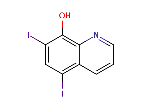 Molecular Structure of 83-73-8 (5,7-Diiodo-8-quinolinol)