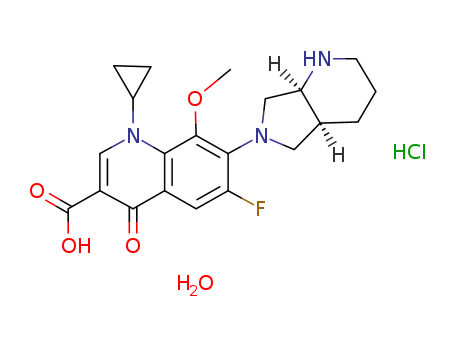 Moxifloxacin hydrochloride monohydrate