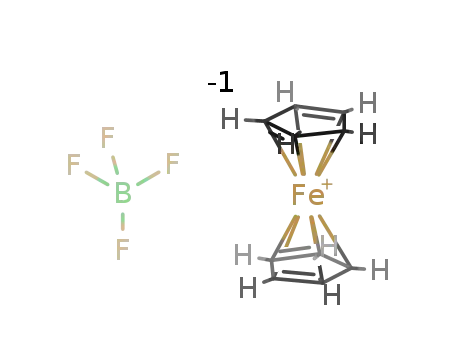 Molecular Structure of 1282-37-7 (FERROCENIUM TETRAFLUOROBORATE)