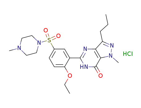 Molecular Structure of 252920-86-8 (SILDENAFIL HYDROCHLORIDE)