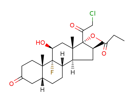21-chloro-9α-fluoro-16β-methyl-11β,17α-dihydroxy-5β-pregnane-3,20-dione 17-propionate