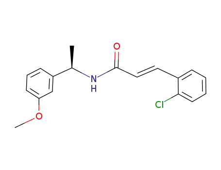 3-(2-chlorophenyl)-N-[(R)-1-(3-methoxyphenyl)ethyl]-2-propenamide