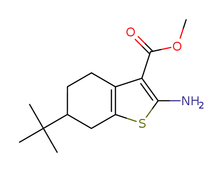 2-amino-6-(1,1-dimethylethyl)-4,5,6,7-tetrahydro-benzo[b]thiophene-3-carboxylic acid methyl ester