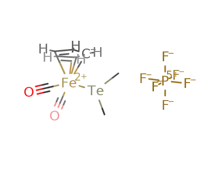 [C5H5Fe(CO)2(Te(CH3)2)](1+)*PF6(1-)=[C5H5Fe(CO)2(Te(CH3)2)]PF6