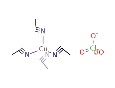 Molecular Structure of 14057-91-1 (Tetrakis(acetonitrile)copper(I) Perchlorate)