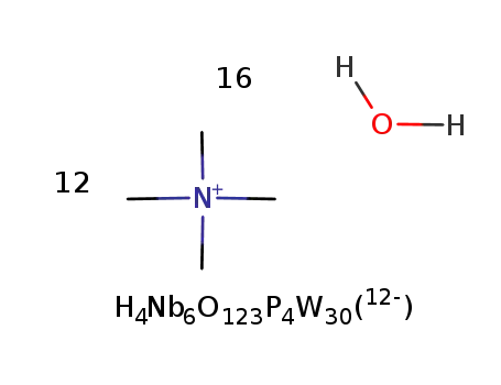 (tetramethylammonium)12(H4P4W30Nb6O123)*16H2O