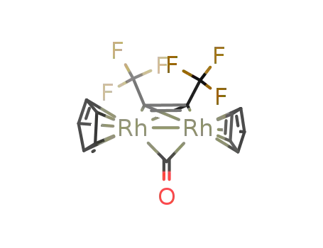 (η-cyclopentadienyl)2(μ-carbonyl)(μ-η2-CF3C2CF3)dirhodium