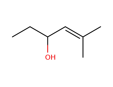 Molecular Structure of 53555-59-2 (4-Hexen-3-ol, 5-methyl-)