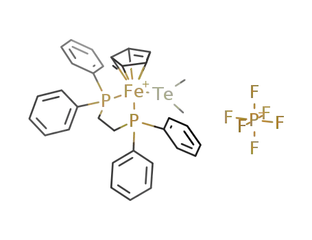 {(η5-C5H5)Fe(dppe)(TeMe2)}PF6