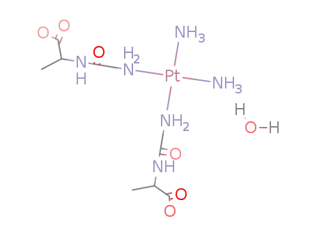 cis-{Pt(glycyl-α-alanine)2(NH3)2}*H2O
