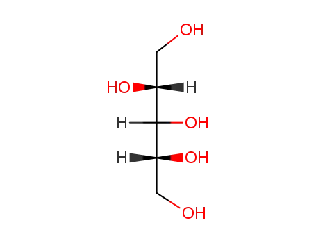 Molecular Structure of 488-82-4 (D-Arabinitol)