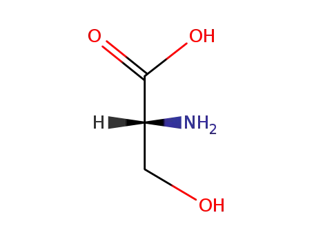 Molecular Structure of 312-84-5 (D-Serine)