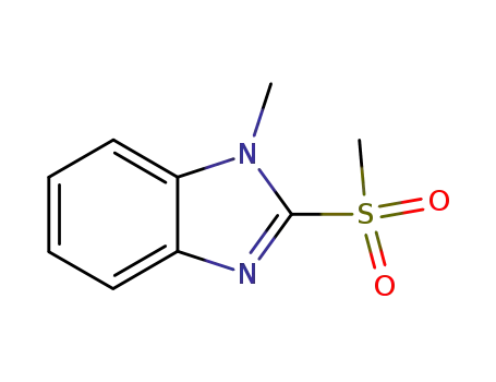 Molecular Structure of 61078-14-6 (1-methyl-2-(methylsulfonyl)-1H-benzo[d]imidazole)