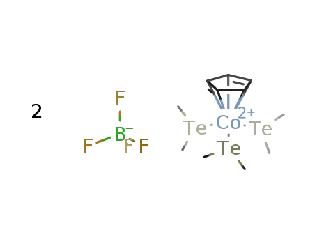 (η5-cyclopentadienyl)tris(dimethyltelluride)cobalt(III) tetrafluoroborate