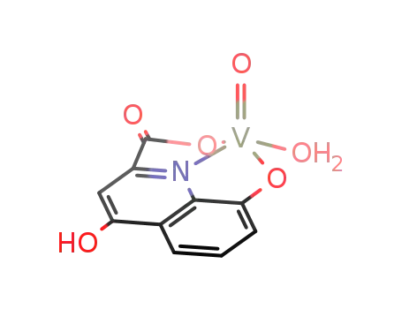 {VO(8-oxy-4-hydroxychinoline-2-carboxylate)(H2O)}