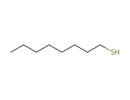 Molecular Structure of 111-88-6 (1-Mercaptooctane)