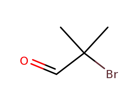 Molecular Structure of 13206-46-7 (2-BROMO-2-METHYL-PROPIONALDEHYDE)