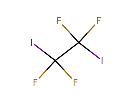 Molecular Structure of 354-65-4 (1,2-Diiodotetrafluoroethane)