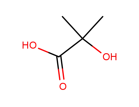 Molecular Structure of 594-61-6 (2-Hydroxyisobutyric acid)