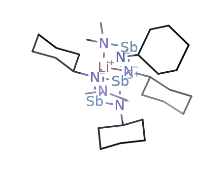 Li[(((CH3)2N)Sb(NC6H11)2)2Sb]