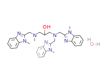 N,N',N''-tris((N-methyl-2-benzimidazolyl)methyl)-N'-methyl-1,3-diamino-2-propanol hydrate