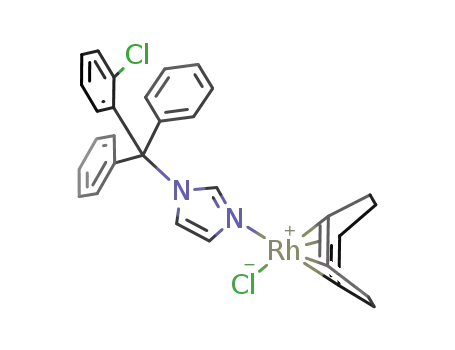 RhCl(1,5-cyclooctadiene)(1-[(2-chlorophenyl)diphenylmethyl]-1H-imidazole)